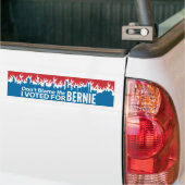 Autocollant De Voiture Ne me blâmez pas que j'ai voté pour Bernie (Sur camion)