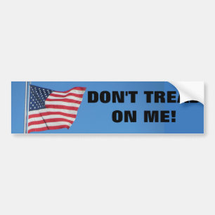 Autocollant De Voiture Ne me touchez pas avec le drapeau classique