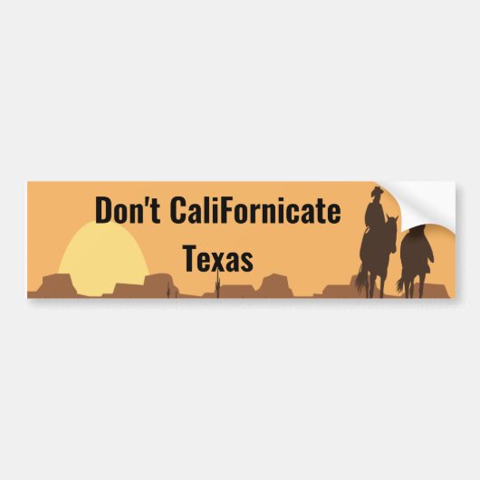 Autocollant De Voiture Ne pas calibrer Texas Bumper Sticker (Devant)