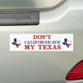 Autocollant De Voiture Ne pas calimer le Texas (En voiture)