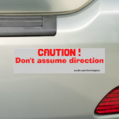 Autocollant De Voiture Ne pas prendre de direction (En voiture)