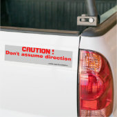 Autocollant De Voiture Ne pas prendre de direction (Sur camion)
