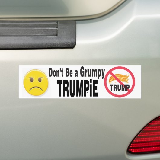 Autocollant De Voiture Ne soyez pas un TRUMPiE grincheux (En voiture)
