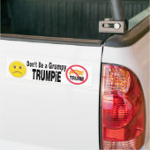 Autocollant De Voiture Ne soyez pas un TRUMPiE grincheux (Sur camion)