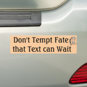 Autocollant De Voiture Ne tentez pas l'adhésif pour pare-chocs Fate2 (En voiture)