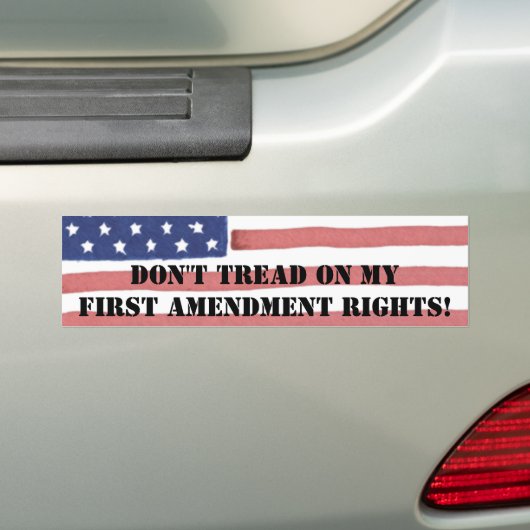 AUTOCOLLANT DE VOITURE NE VOUS ABATTEZ PAS DE MES PREMIERS AMENDEMENTS DR (En voiture)