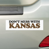 Autocollant De Voiture Ne vous mêlez pas du Kansas (En voiture)
