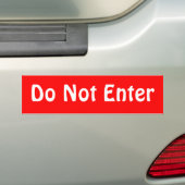 Autocollant De Voiture N'entrez pas (En voiture)