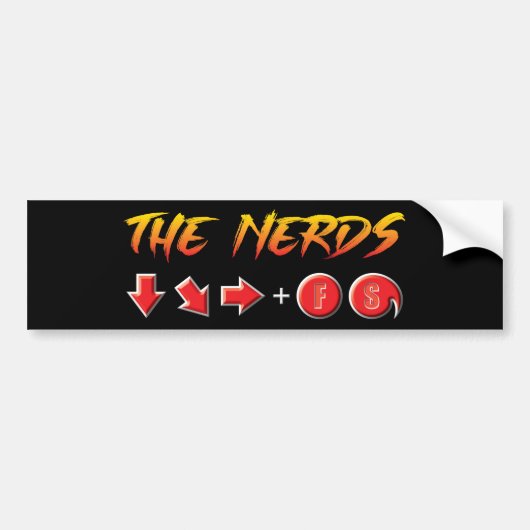 Autocollant De Voiture Nerds - Sticker pare-chocs FS (Devant)
