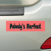 Autocollant De Voiture Nerfect de Pobody (En voiture)
