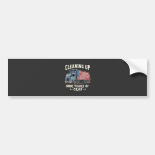 Autocollant De Voiture Nettoyer vos 4 ans Trump Garbage Inaguration