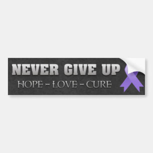 Autocollant De Voiture Never Give Up Hope Hodgkins Lymphoma Awareness