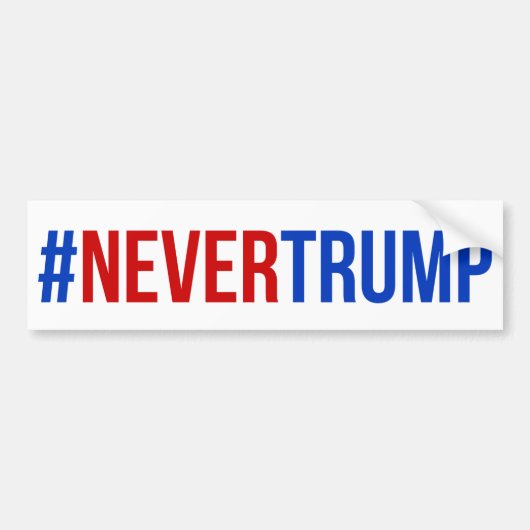 Autocollant De Voiture #nevertrump (Devant)