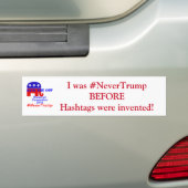 Autocollant De Voiture #NeverTrump (En voiture)