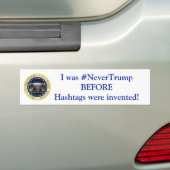 Autocollant De Voiture #NeverTrump (En voiture)