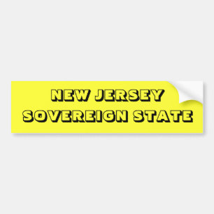 AUTOCOLLANT DE VOITURE NEW JERSEY