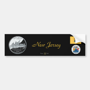 AUTOCOLLANT DE VOITURE NEW JERSEY