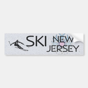 Autocollant De Voiture New Jersey SUPÉRIEUR de ski