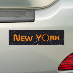 Autocollant De Voiture New York 2024 Éclipse solaire totale