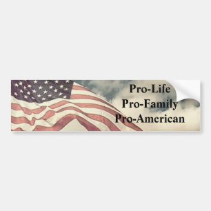 Autocollant De Voiture newflag2, Pro-LifePro-FamilyPro-Américain