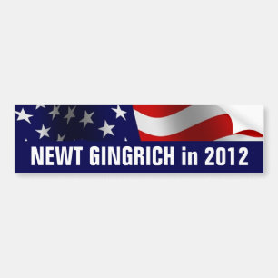 Autocollant De Voiture Newt Gingrich à la présidence en 2012
