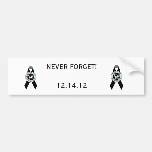 Autocollant De Voiture Newtown, CT Sandy Hook École élémentaire (Devant)