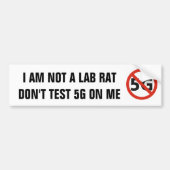 Autocollant De Voiture N'examinez pas 5G sur moi adhésif pour pare-chocs (Devant)