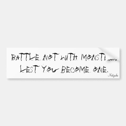 Autocollant De Voiture Nietzsche (Devant)