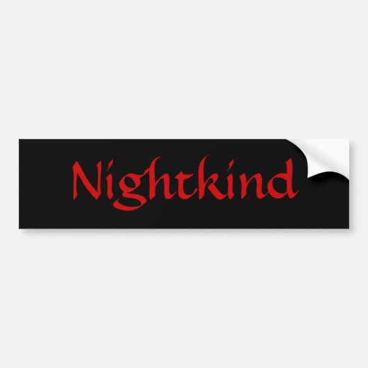 Autocollant De Voiture Nightkind/adhésif pour pare-chocs rouge (Devant)