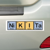Autocollant De Voiture Nikita a fait des éléments (En voiture)