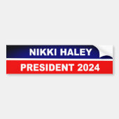 Autocollant De Voiture Nikki Haley 2024 (Devant)