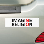 Autocollant De Voiture N'imaginez aucune religion (En voiture)