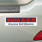 Autocollant De Voiture N'importe qui mais Obama (En voiture)