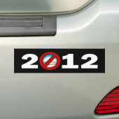 Autocollant De Voiture N'importe qui mais Obama 2012 (En voiture)