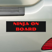 AUTOCOLLANT DE VOITURE NINJA À BORD (En voiture)