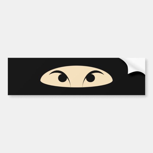 Autocollant De Voiture Ninja Face (Devant)