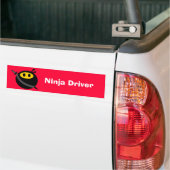 Autocollant De Voiture Ninja font face (Sur camion)