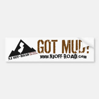AUTOCOLLANT DE VOITURE NJ MUD OBTENU TOUS TERRAINS ?