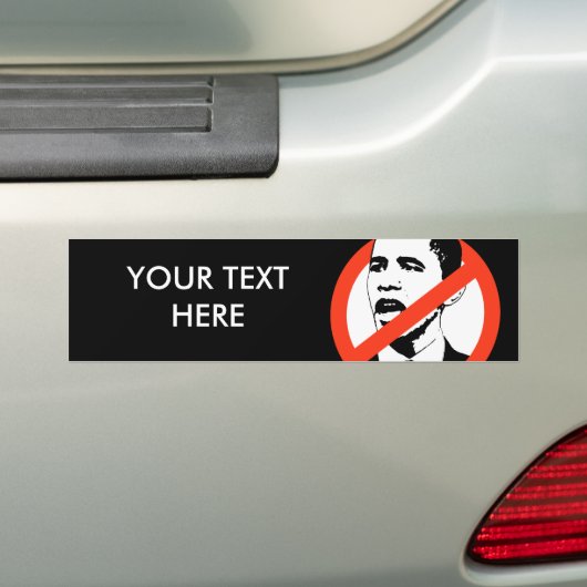 Autocollant De Voiture No Obama Bumper Sticker / Personnaliser votre text (En voiture)
