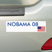 AUTOCOLLANT DE VOITURE NOBAMA 08 (En voiture)