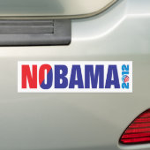 AUTOCOLLANT DE VOITURE NOBAMA 2012 (En voiture)