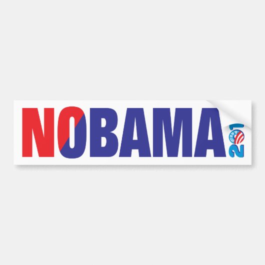 AUTOCOLLANT DE VOITURE NOBAMA 2012 (Devant)