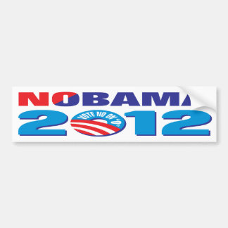 AUTOCOLLANT DE VOITURE NOBAMA 2012