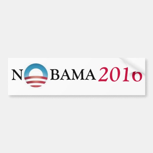 AUTOCOLLANT DE VOITURE NOBAMA 2016 (Devant)