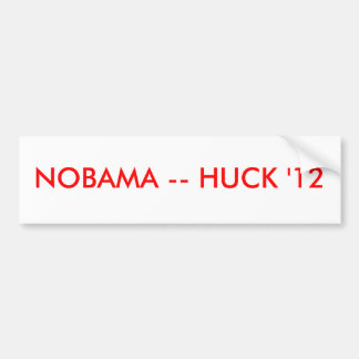 AUTOCOLLANT DE VOITURE NOBAMA -- TOILE À GRAIN D'ORGE '12