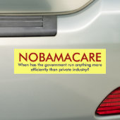 Autocollant De Voiture NOBAMACARE, quand a l'anythin de course de (En voiture)