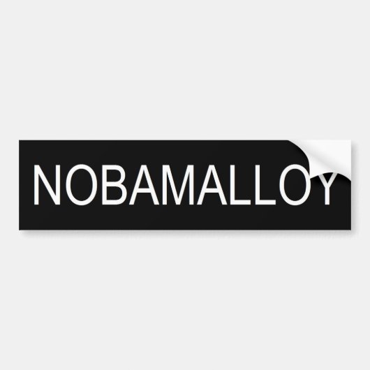 AUTOCOLLANT DE VOITURE NOBAMALLOY (Devant)