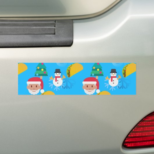 Autocollant De Voiture noël taco emoji (En voiture)