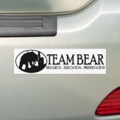 Autocollant De Voiture Noir d'adhésif pour pare-chocs d'ours d'équipe (En voiture)