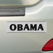 Autocollant De Voiture Noir d'Obama sur l'adhésif pour pare-chocs gris (En voiture)